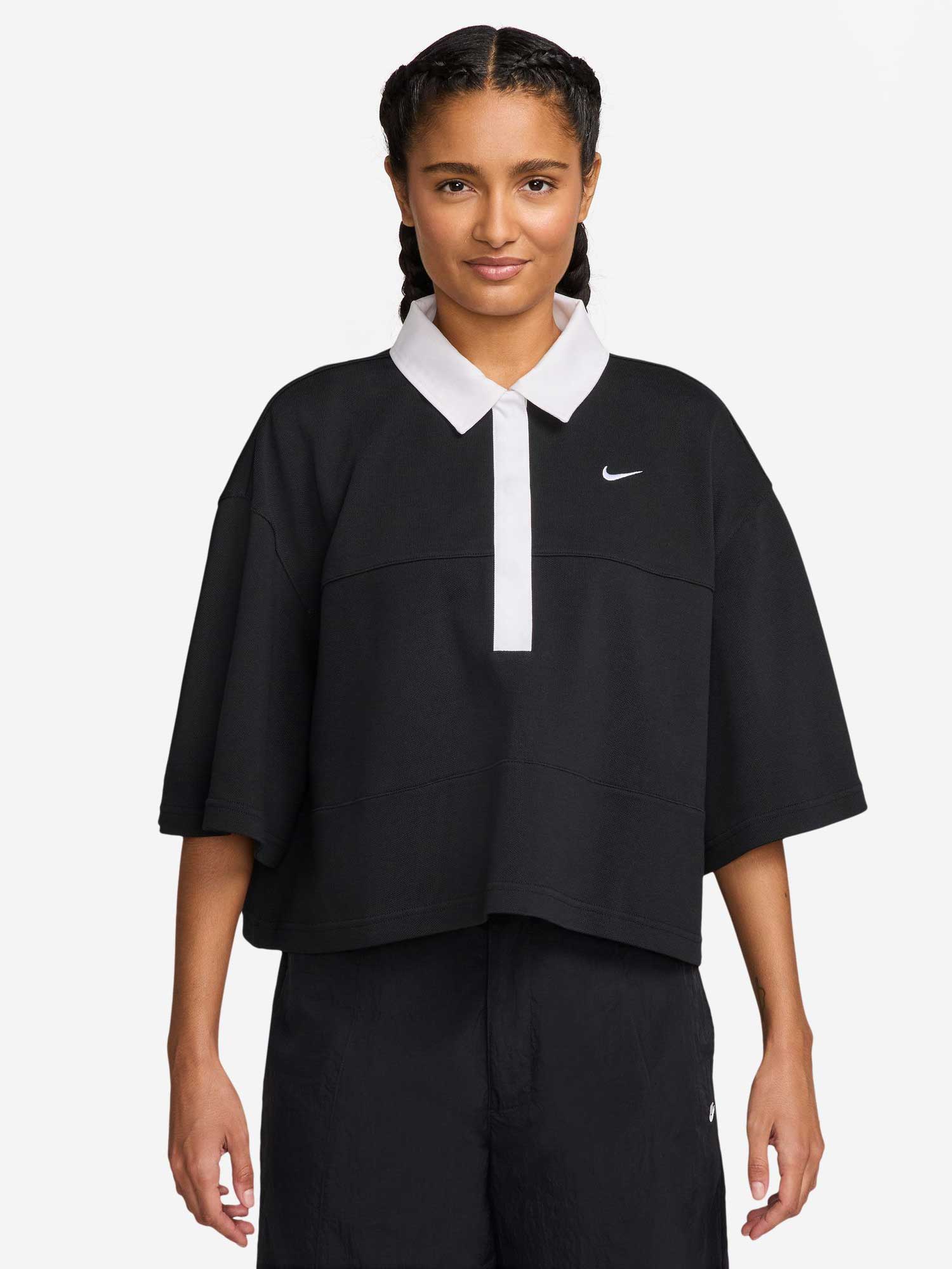 NIKE Тениска W NSW STREET SS POLO TOP