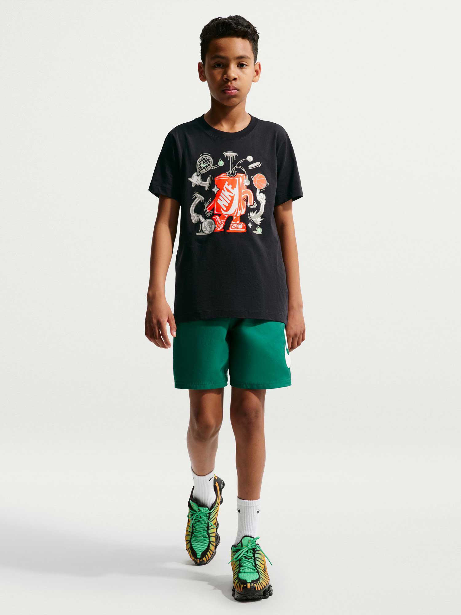 NIKE Тениска K NSW TEE BOXY MLT SPT