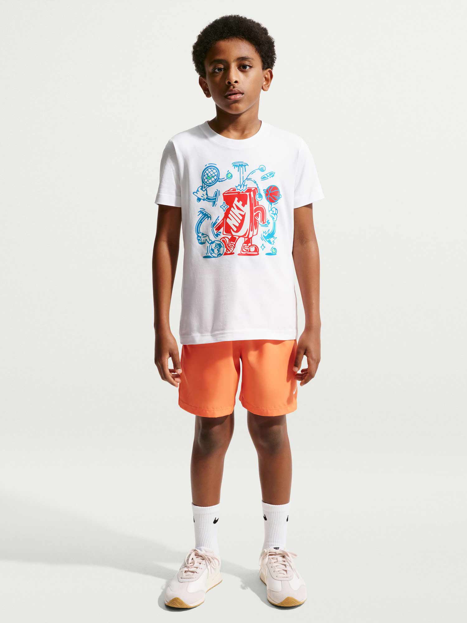 NIKE Тениска K NSW TEE BOXY MLT SPT