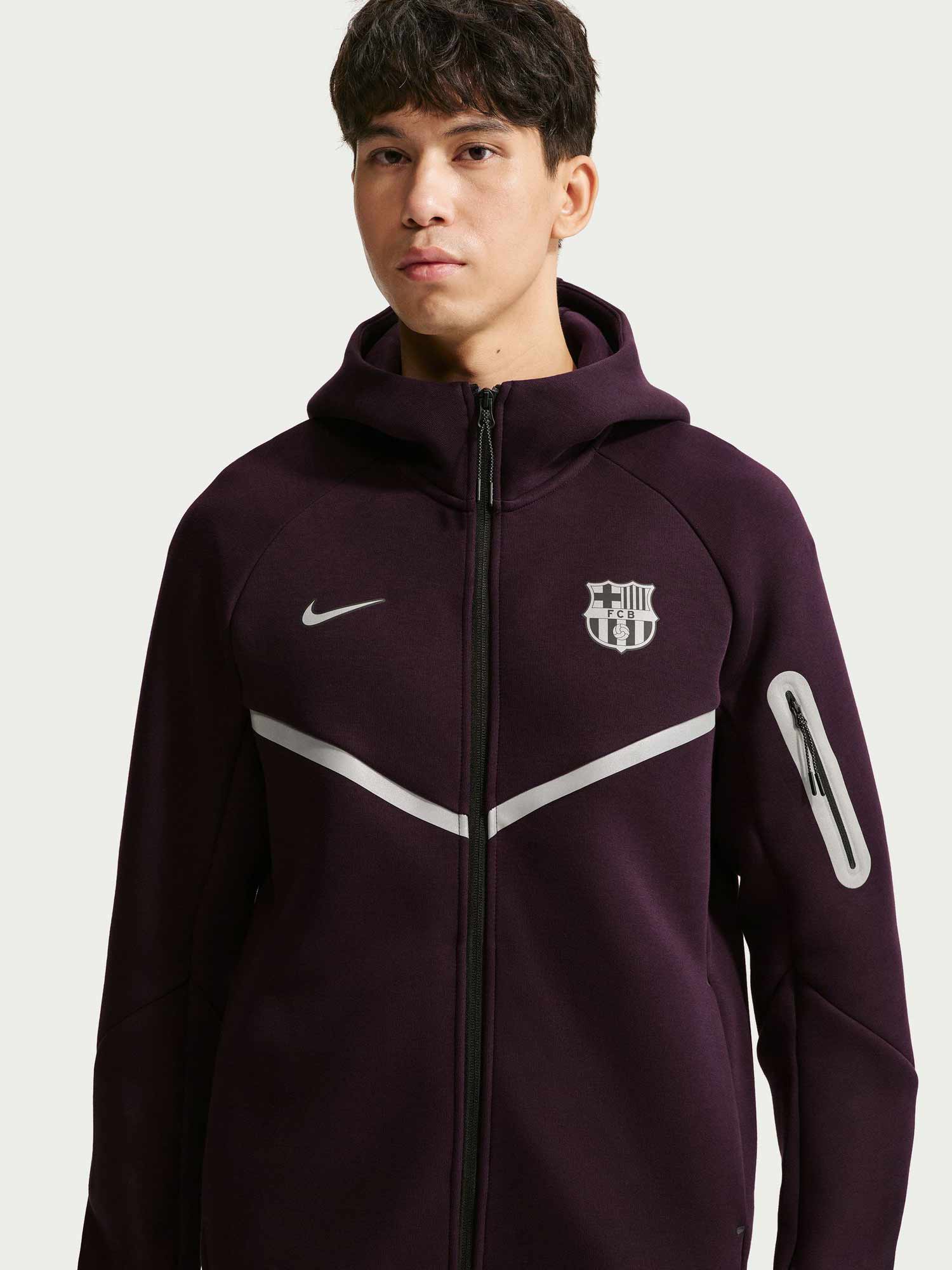 NIKE Суитшърт FCB M NK TCHFLCWRFZJKTREFLECWP