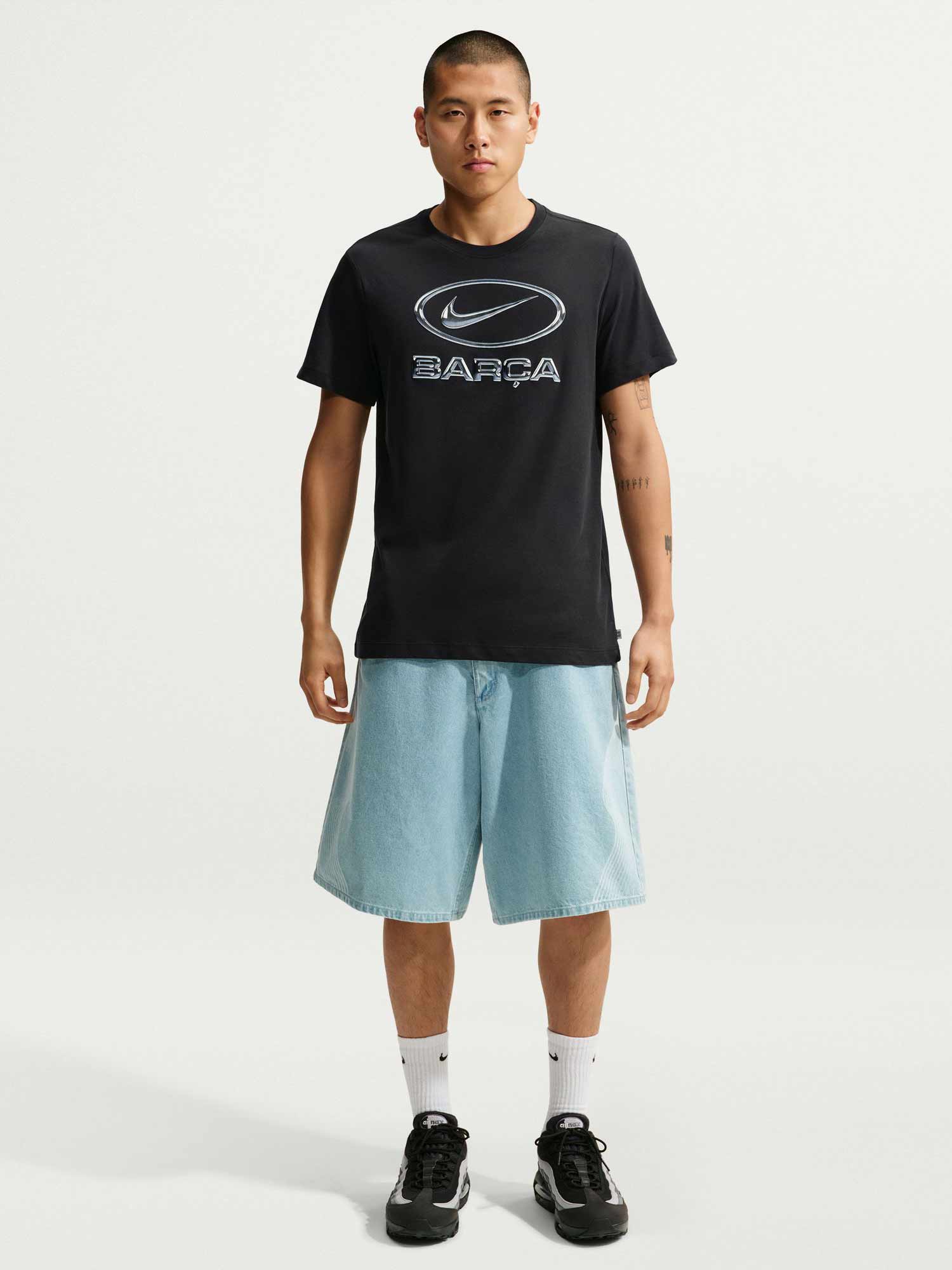 NIKE Тениска FCB M NK SSNL SWOOSH TEE