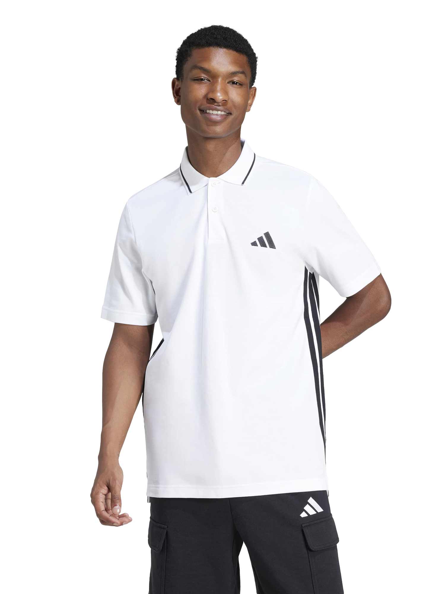ADIDAS SPORTSWEAR Тениска Essentials 3-Stripes Pique Polo Shirt