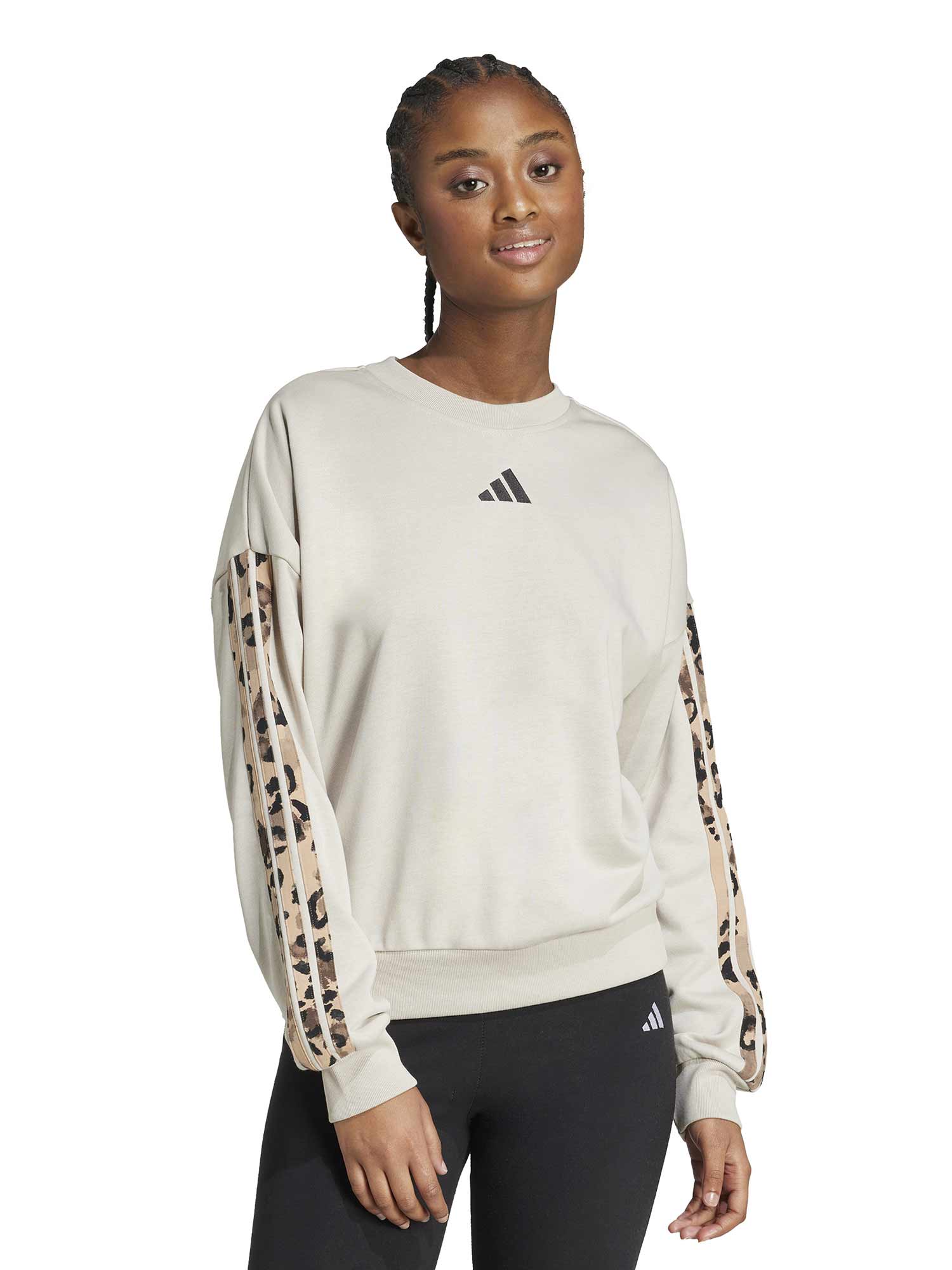 Hanorac Animal Print 3-stripes French Terry