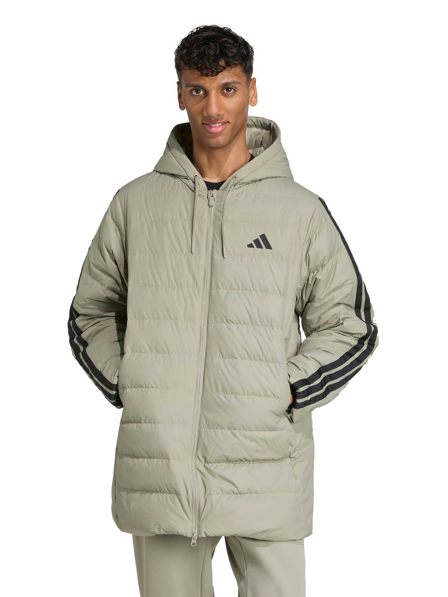 Geaca Essentials Climawarm 3-stripes Light Down