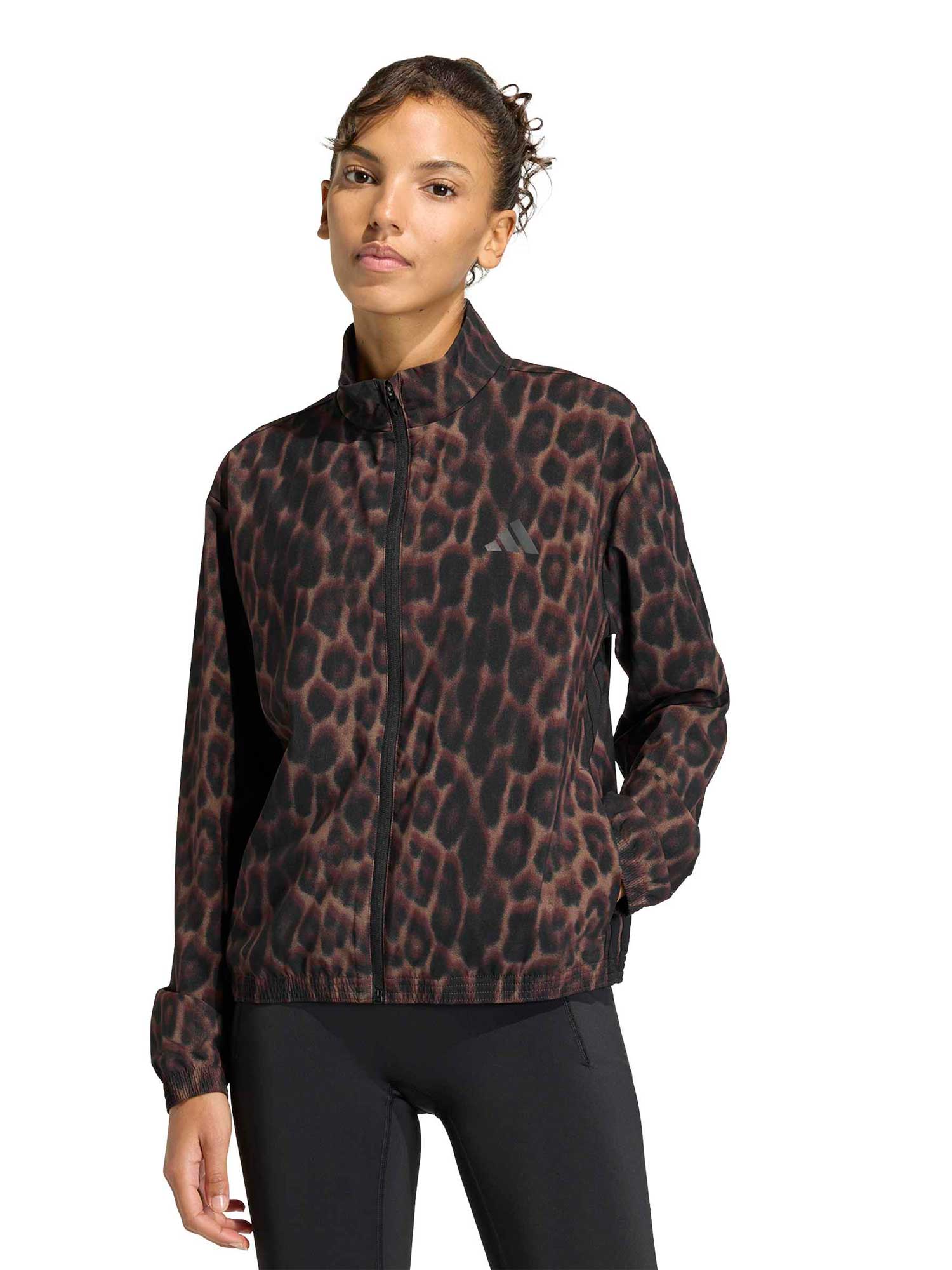 ADIDAS PERFORMANCE Спортно горнище Workout Essentials Leopard Woven