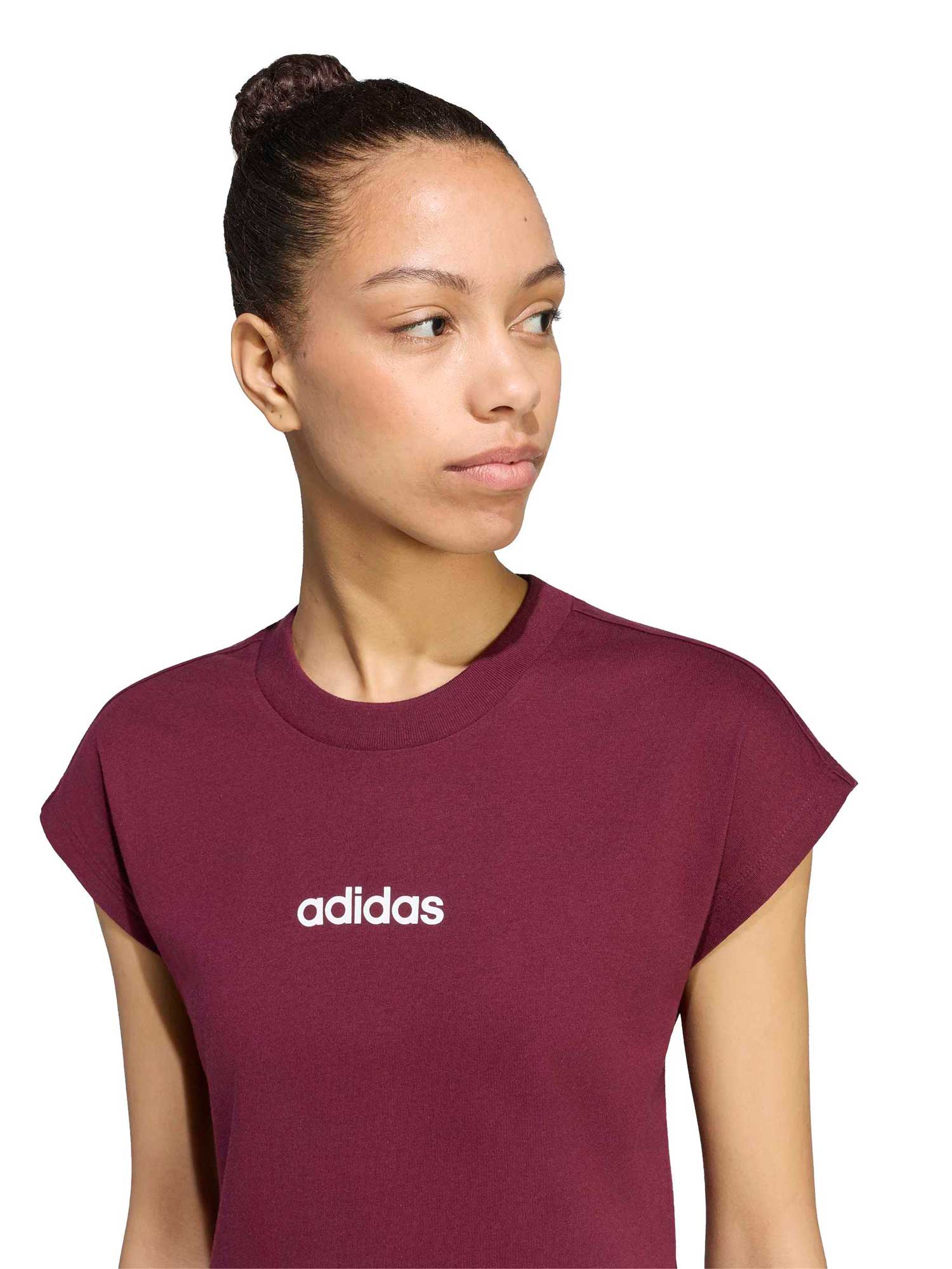ADIDAS Тениска ESSENTIALS LINEAR COTTON T-SHIRT
