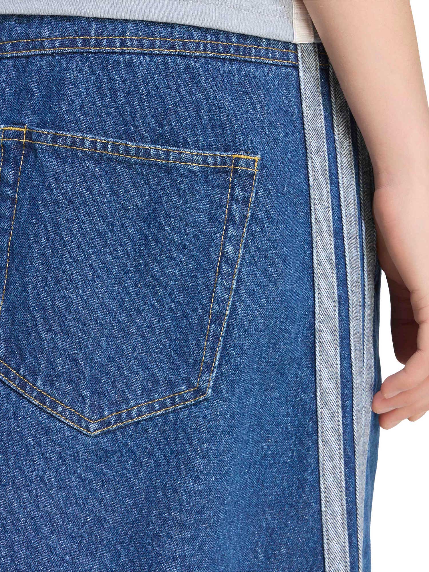 ADIDAS Пола STADIUM WASHED DENIM LOOSE FIT SKIRT