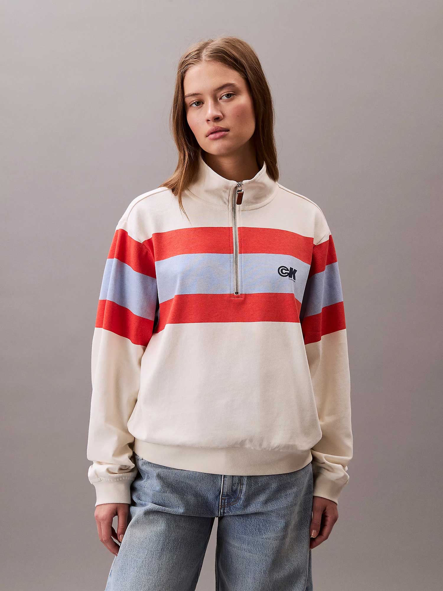 Bluza Rugby Jersey 1/4 Zip Stripe to