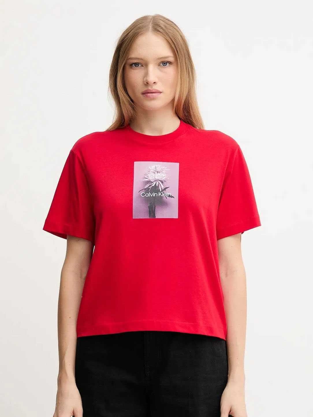 Tricou Boxed Flower Boxy