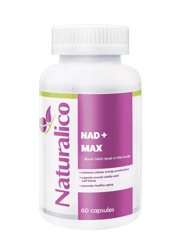 NATURALICO Никотианамид ризбозид NAD+ MAX 300 mg 60 капсули