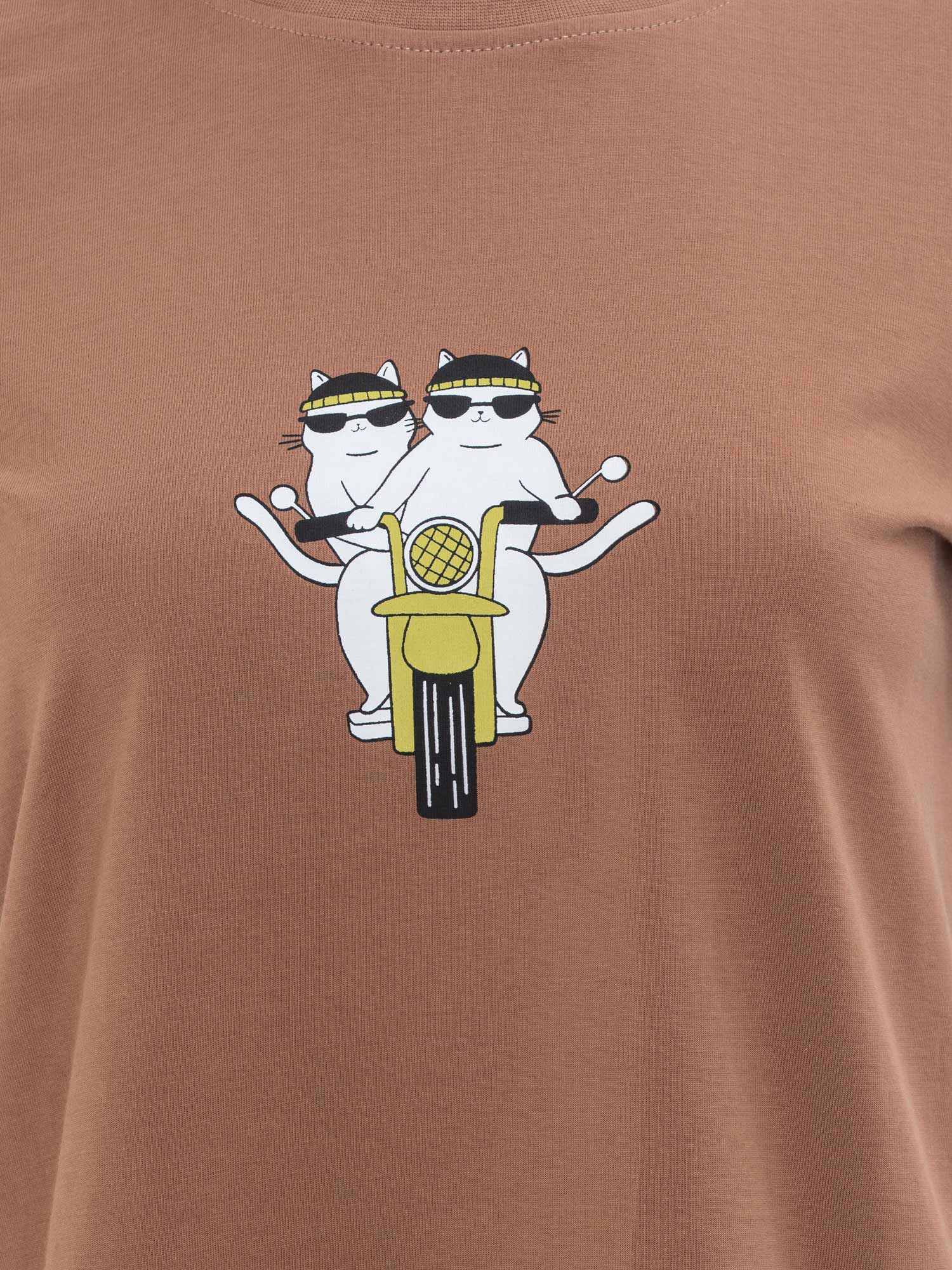 BRILLE Тениска MOTO CATS