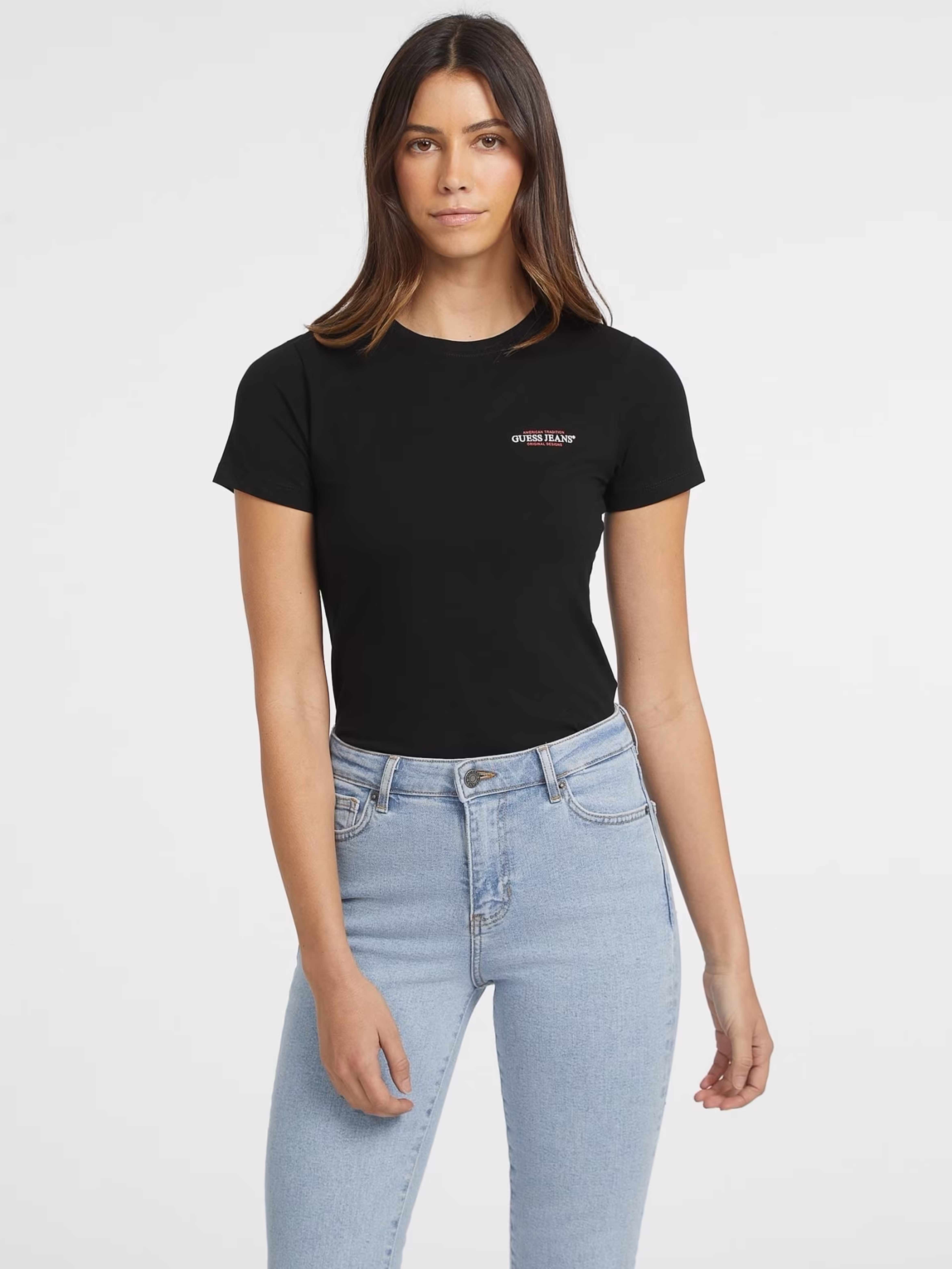 Tricou Gj Ss Cn Reg 3d Embr Guess