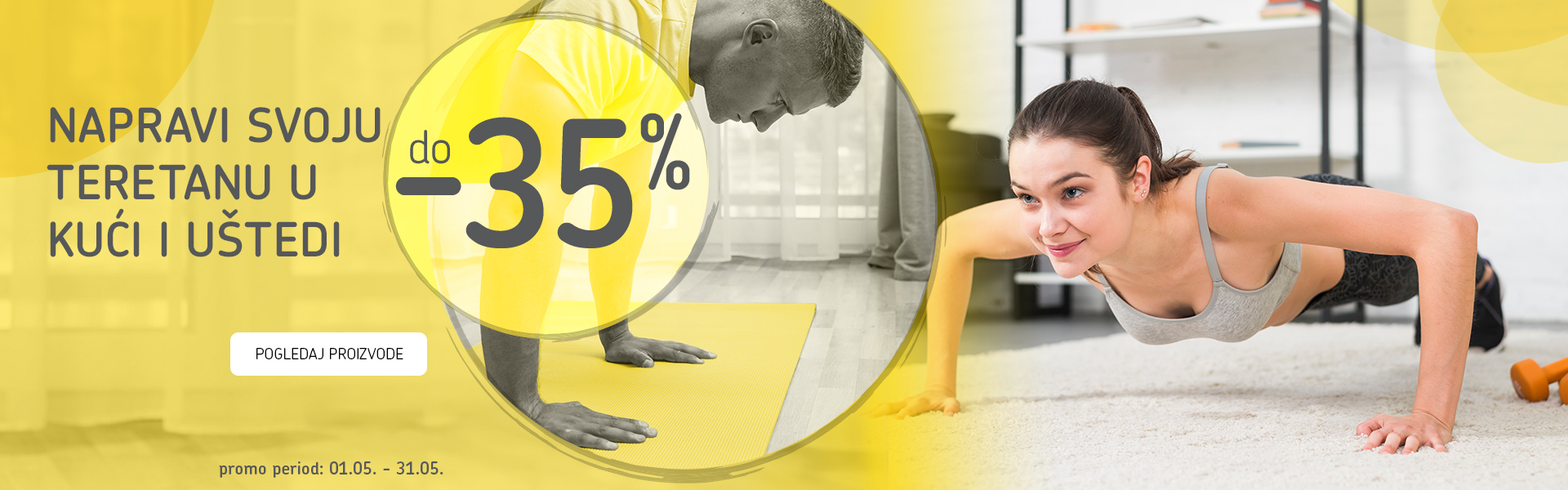 Napravi svoju teretanu u kući I uštedi do 35%