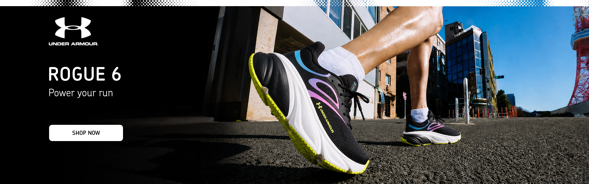 The new running model Under Armour Rogue 6. Power your run.