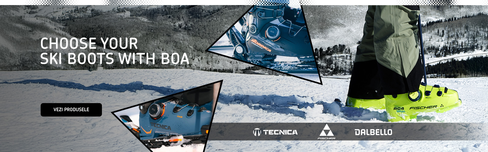 CHOOSE YOUR SKI BOOTS WITH BOA