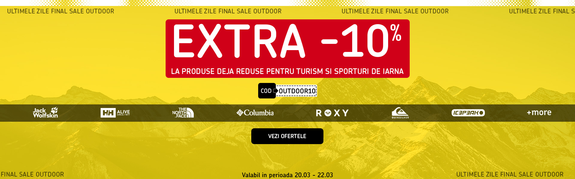 FINAL SALE OUTDOOR + EXTRA10%