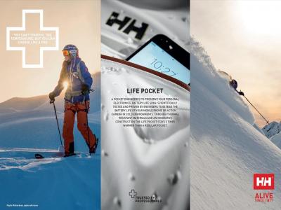 Иновацията Life Pocket ™ oсигурява дълъг живот на телефона през студените дни в планината