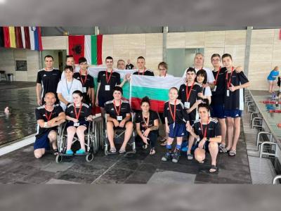 Отборът на СК ШАРK с 15 медала от Европейските младежки игри за хора с увреждания в Бърно